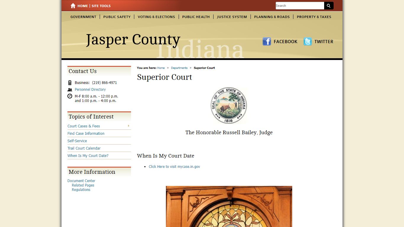 Superior Court / Jasper County, Indiana